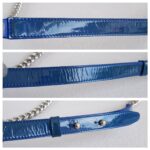 Chanel Boy Medium 25cm Blue Patent Leather with Silver Hardware #RTSK-2 - Image 17