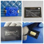 Chanel Boy Medium 25cm Blue Patent Leather with Silver Hardware #RTSK-2 - Image 18