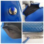 Chanel Boy Medium 25cm Blue Patent Leather with Silver Hardware #RTSK-2 - Image 19