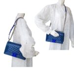 Chanel Boy Medium 25cm Blue Patent Leather with Silver Hardware #RTSK-2 - Image 27