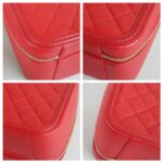 Chanel CC Filigree Vanity Bag Red Grained Calfskin with Gold Hardware #RTSK-1 - Image 12