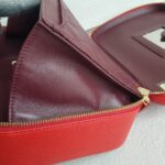 Chanel CC Filigree Vanity Bag Red Grained Calfskin with Gold Hardware #RTSK-1 - Image 24