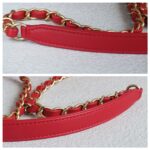 Chanel CC Filigree Vanity Bag Red Grained Calfskin with Gold Hardware #RTSK-1 - Image 15