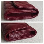 Chanel Card Holder Maroon Grained Calfskin with Silver Hardware #ROTE-1 - Image 4