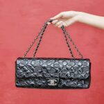 Chanel Flap Black Patent Leather with Silver Hardware #ROCS-1