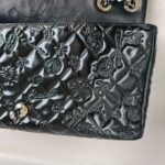 Chanel Flap Black Patent Leather with Silver Hardware #ROCS-1 - Image 19