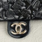 Chanel Flap Black Patent Leather with Silver Hardware #ROCS-1 - Image 7