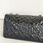 Chanel Flap Black Patent Leather with Silver Hardware #ROCS-1 - Image 8