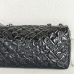 Chanel Flap Black Patent Leather with Silver Hardware #ROCS-1 - Image 9