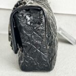 Chanel Flap Black Patent Leather with Silver Hardware #ROCS-1 - Image 11