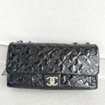 Chanel Flap Black Patent Leather with Silver Hardware #ROCS-1 - Image 3