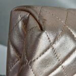 Chanel Pouch Metallic Pink Lambskin with Silver Hardware #ROSL-2 - Image 17
