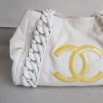 Chanel Rhodoid Modern Chain Tote Bag White Smooth Leather with Silver Hardware #RTTO-1 - Image 3