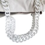 Chanel Rhodoid Modern Chain Tote Bag White Smooth Leather with Silver Hardware #RTTO-1 - Image 16