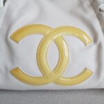 Chanel Rhodoid Modern Chain Tote Bag White Smooth Leather with Silver Hardware #RTTO-1 - Image 5