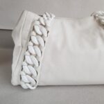 Chanel Rhodoid Modern Chain Tote Bag White Smooth Leather with Silver Hardware #RTTO-1 - Image 6