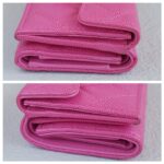 Chanel Tri-fold Wallet Pink Grained Calfskin with Gold Hardware #ROYU-2 - Image 5