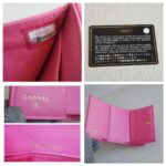 Chanel Tri-fold Wallet Pink Grained Calfskin with Gold Hardware #ROYU-2 - Image 17