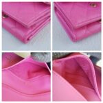 Chanel Tri-fold Wallet Pink Grained Calfskin with Gold Hardware #ROYU-2 - Image 16