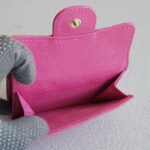 Chanel Tri-fold Wallet Pink Grained Calfskin with Gold Hardware #ROYU-2 - Image 12