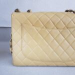 Chanel Vintage Jumbo Flap Bag Beige Lambskin with Gold Hardware #ROEE-1 - Image 5