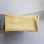 Chanel Vintage Jumbo Flap Bag Beige Lambskin with Gold Hardware #ROEE-1 - Image 8