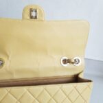 Chanel Vintage Jumbo Flap Bag Beige Lambskin with Gold Hardware #ROEE-1 - Image 22