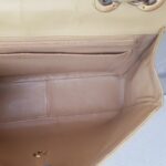 Chanel Vintage Jumbo Flap Bag Beige Lambskin with Gold Hardware #ROEE-1 - Image 33