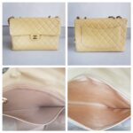 Chanel Vintage Jumbo Flap Bag Beige Lambskin with Gold Hardware #ROEE-1 - Image 2