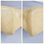 Chanel Vintage Jumbo Flap Bag Beige Lambskin with Gold Hardware #ROEE-1 - Image 12