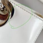 Christian Dior Vintage Tote Off White Box Leather with Silver Hardware #ROSL-1 - Image 14