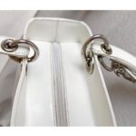 Christian Dior Vintage Tote Off White Box Leather with Silver Hardware #ROSL-1 - Image 16