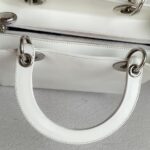 Christian Dior Vintage Tote Off White Box Leather with Silver Hardware #ROSL-1 - Image 23