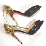 Christian Louboutin Pina Spike100 Peeptoe Size 39 #ROYL-11 - Image 4