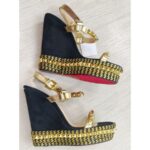 Christian Louboutin Rockstud Wedge Sandal Size 39 #ROLR-3 - Image 5