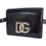 D&G Crossbody bag Black Patent Leather with Silver Hardware #RYCS-3 - Image 3