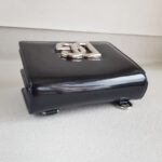 D&G Crossbody bag Black Patent Leather with Silver Hardware #RYCS-3 - Image 13