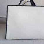 Fendi Runaway Tote White Calf Leather with Velvet and Silver Hardware #RTOS-2 - Image 6