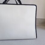 Fendi Runaway Tote White Calf Leather with Velvet and Silver Hardware #RTOS-2 - Image 7