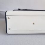 Fendi Runaway Tote White Calf Leather with Velvet and Silver Hardware #RTOS-2 - Image 10