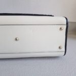 Fendi Runaway Tote White Calf Leather with Velvet and Silver Hardware #RTOS-2 - Image 11