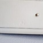 Fendi Runaway Tote White Calf Leather with Velvet and Silver Hardware #RTOS-2 - Image 12