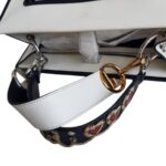 Fendi Runaway Tote White Calf Leather with Velvet and Silver Hardware #RTOS-2 - Image 16