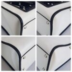 Fendi Runaway Tote White Calf Leather with Velvet and Silver Hardware #RTOS-2 - Image 13