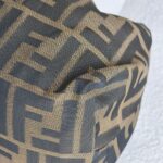 Fendi Vintage Mini Bag Brown Canvas with Leather and Silver Hardware #ROYR-5 - Image 9