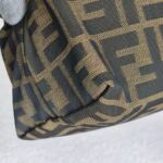 Fendi Vintage Mini Bag Brown Canvas with Leather and Silver Hardware #ROYR-5 - Image 11