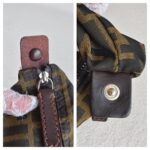 Fendi Vintage Mini Bag Brown Canvas with Leather and Silver Hardware #ROYR-5 - Image 15