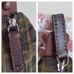 Fendi Vintage Mini Bag Brown Canvas with Leather and Silver Hardware #ROYR-5 - Image 14