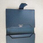 Hermes Bearn Card Holder Blue Epsom Leather with Palladium Plated Hardware Bag #ROYU-3 - Image 13