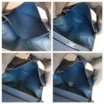 Hermes Bearn Card Holder Blue Epsom Leather with Palladium Plated Hardware Bag #ROYU-3 - Image 15